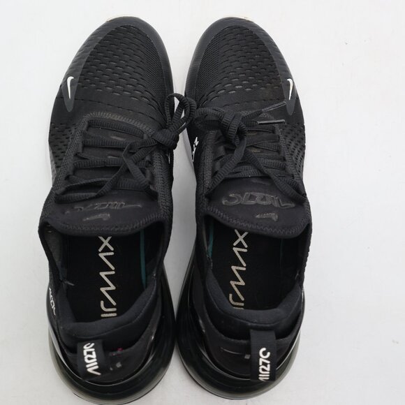 Nike Air Max 270 Men's Size 11.5 Black White Athletic Running Walking Sneakers - Picture 7 of 9